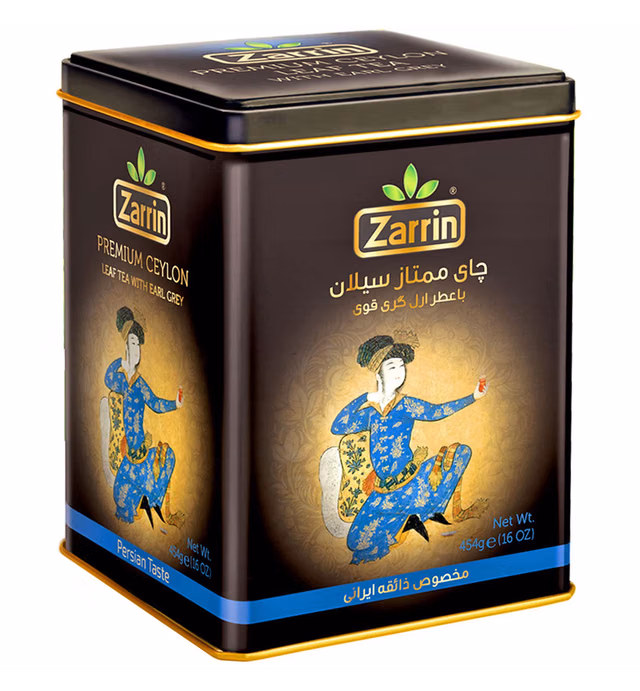 Zarrin - Premium Ceylon Black Tea with Earl Grey, 400g (Loose Leaf Tea)