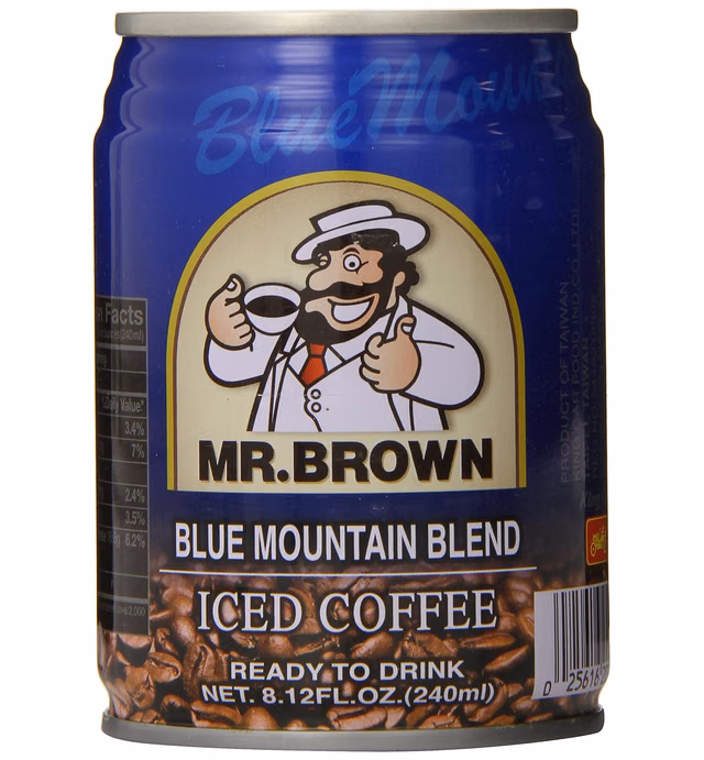 Mr. Brown Iced Coffee, Blue Mountain, 8.12 Ounce (Pack of 24)