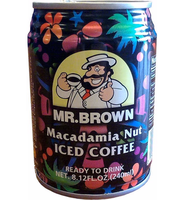 Mr. Brown Iced Coffee, Macadamia Nut, 24 - 8.12-Ounce Cans