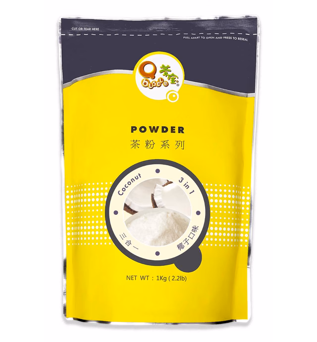 Qbubble Tea Powder Coconut Powder, 2.2 Pound