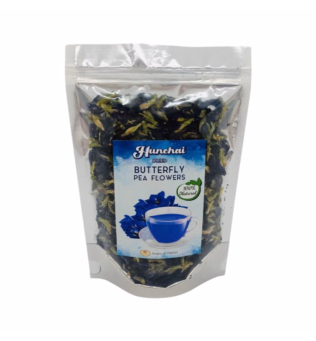 Butterfly Pea Flower Tea Butterfly Pea Tea Rich in Antioxidants Edible Dried Herbal Flowers for Blue & Purple Drinks and Food Coloring 100 g.