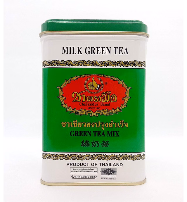 Hand Thai Milk Green Tea Green Lebal 2g. Pack 50 Number One Brand Product of Thailand