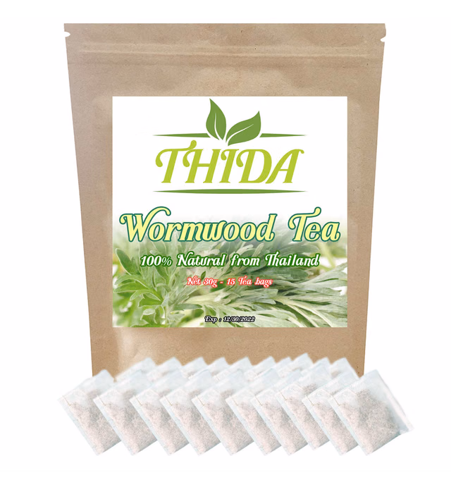 Wormwood Tea 15 Bags | Asian Herb Tea Wormwood Leaves Supply From Thailand