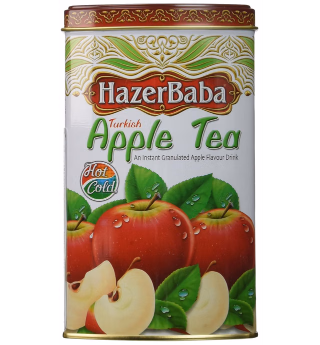 Hazer Baba Apple Tea, Turkish, 8.8-Ounce Tins (Pack of 4)