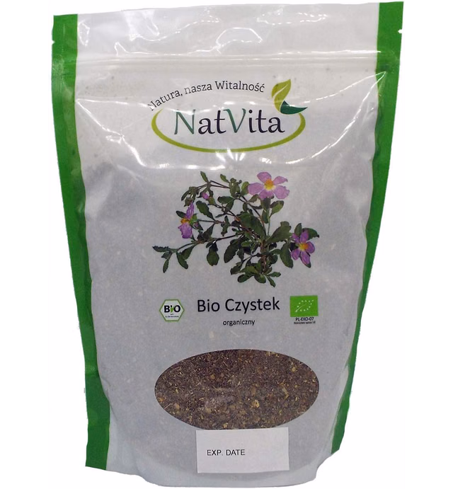 Organic Cistus Incanus - Rock Rose - Czystek 500g 1.1lb - Turkey