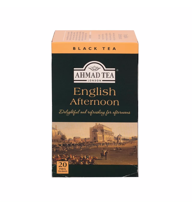 Ahmad Tea Black Tea, English Afternoon Teabags, 20 ct (Pack of 6) - Caffeinated & Sugar-Free