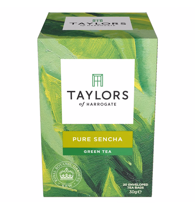 Taylors of Harrogate Pure Sencha Green Tea, 20 Count (Pack of 3)