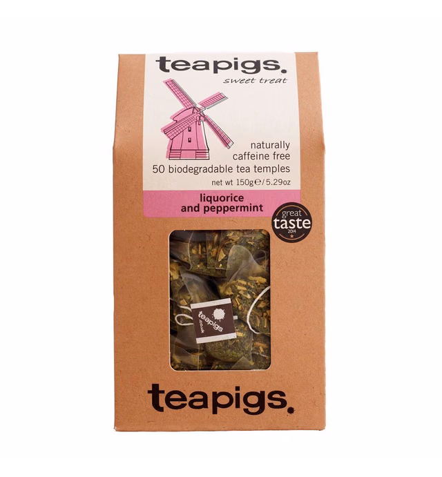 Teapigs Liquorice and Mint Tea Temples (50 Bags)