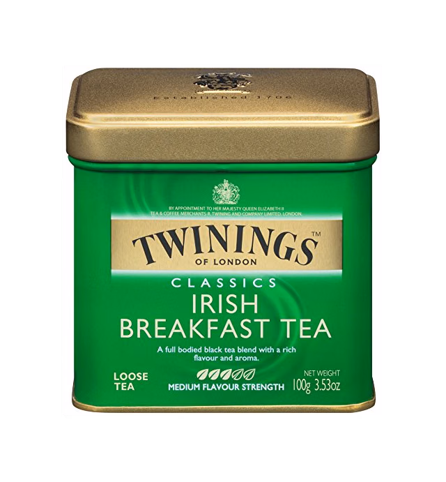 Twinings Irish Breakfast Loose Tea, Pack of 6, 3.53 Ounce Tins, Smooth, Flavourful, Robust Black Tea Leaves, Caffeinated