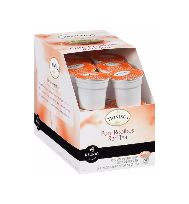 Twinings of London Pure Rooibos Herbal Tea K-Cups for Keurig, 24 count (Pack of 4)