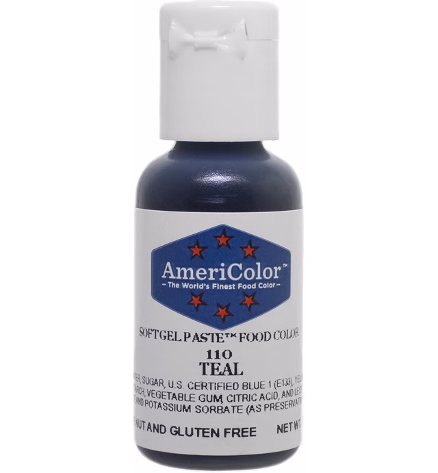 Americolor Soft Gel Paste Food Color, 0.75-Ounce, Teal