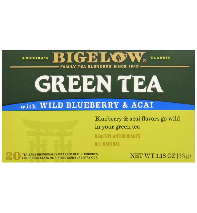 Bigelow Tea Green Tea with Blueberry, 20 ct