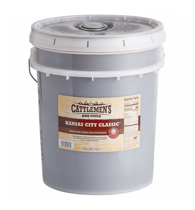 Cattlemen's Kansas City Classic BBQ Sauce 5 Gallon