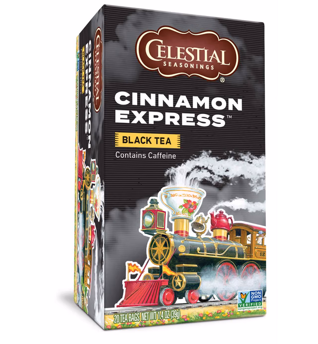 Celestial Seasonings Black Tea, Cinnamon Express, 20 Count (Pack of 6)