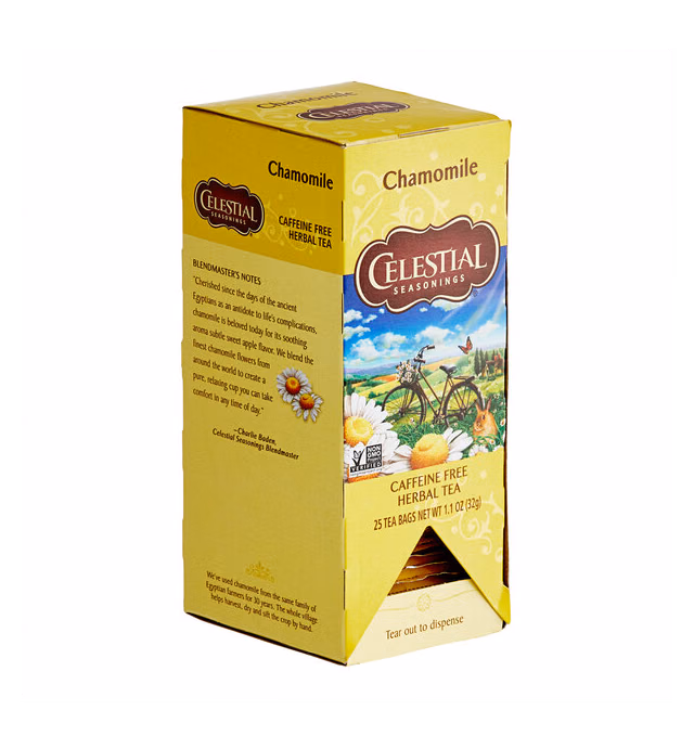 Celestial Seasonings Chamomile Herbal Tea Bags - 25/Box
