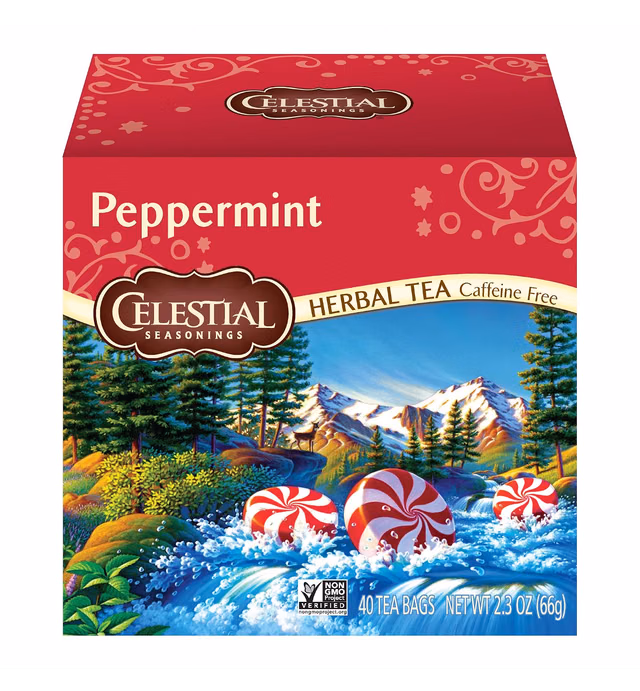Celestial Seasonings Herbal Tea, Peppermint, 40 count