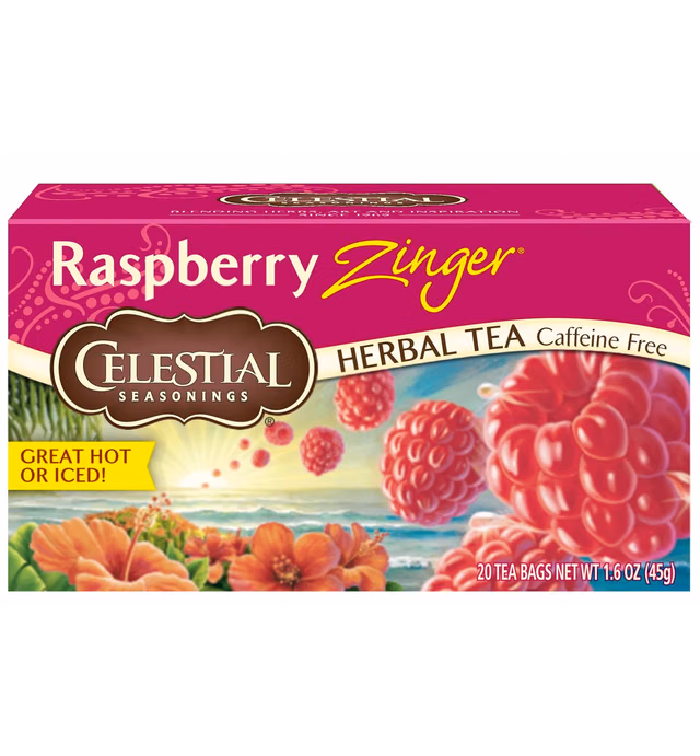 Celestial Seasonings Raspberry Zinger Tea, 20 ct