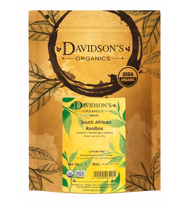 Davidson's Organics, South African Rooibos, Loose Leaf Tea, 16-Ounce Bag