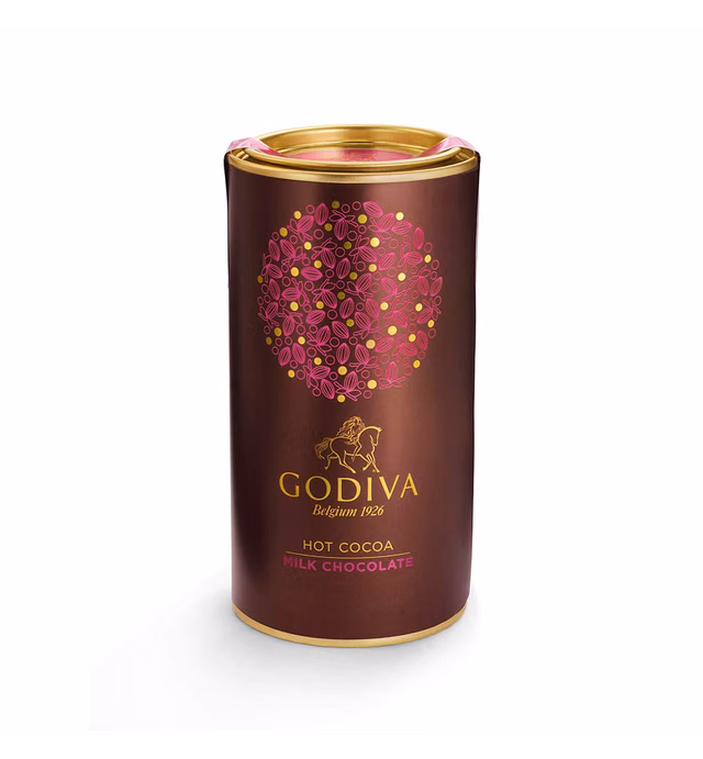 GODIVA Chocolatier Milk Chocolate Hot Cocoa Canister 13.1oz