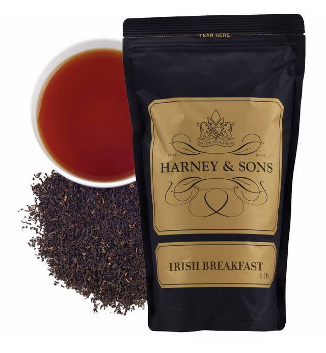 Harney & Sons Irish Breakfast Tea, 16oz Loose Leaf Black Tea, 100% Assam