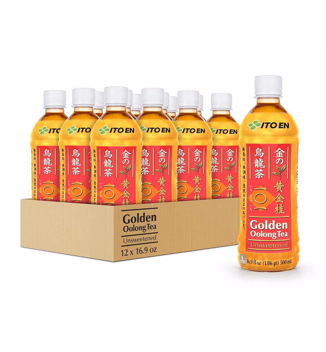 Ito En Tea Golden Oolong Tea, Unsweetened, 16.9 Ounce (Pack of 12)