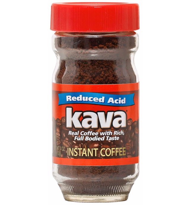 Kava Reduced Acid Instant Coffee, 4 Ounce