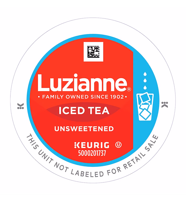 Luzianne Unsweetened Iced Tea, Single Serve K-Cup Pods, 12 Count