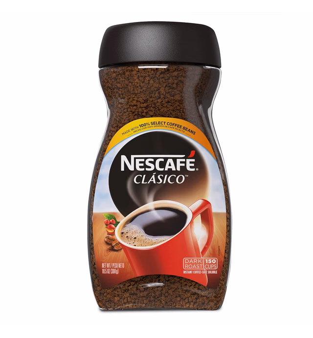 NESCAFE CLASICO Dark Roast Instant Coffee 10.5 oz. Jar