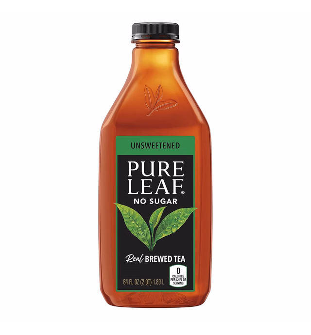 Pure leaf Iced Tea, Unsweetened, Real Brewed Tea (64 oz Bottle)