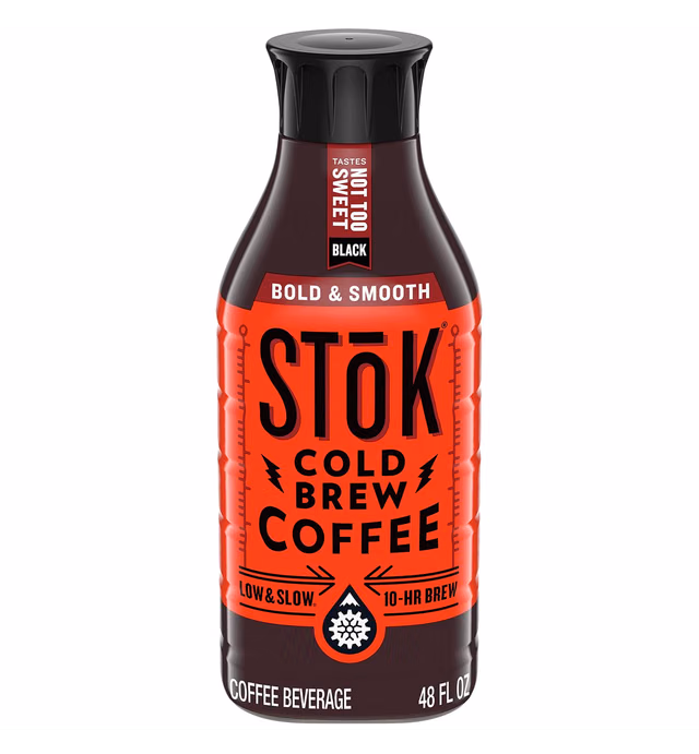 SToK Cold Brew Coffee, Not Too Sweet, 48 oz. Bottle