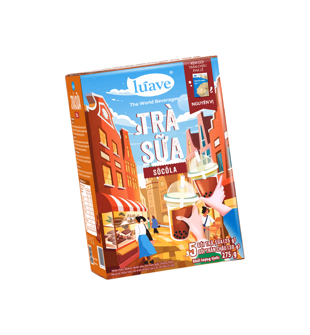 Lúave - Instant Milk Tea - Chocolate Flavor