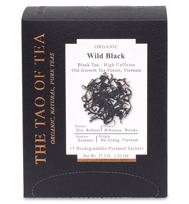The Tao of Tea Wild Black Box Pyramid Sachets, 1.32 Ounce