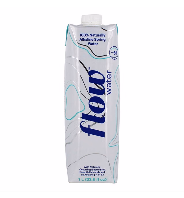 Flow Alkaline Spring Water, 100% Naturally Alkaline, 1L (33.8 Fl Oz)