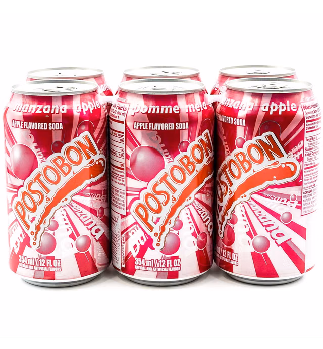 Postobon Manzana - Apple Flavored Soda 12 oz (Pack of 6)