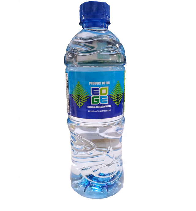 EDGE Natural Artesian Water - Fiji Pure Drinking Water - Natural Artesian Water From Fiji - Bottled Nature Water â€“ 20.28 Fl Oz, (Pack of 24)
