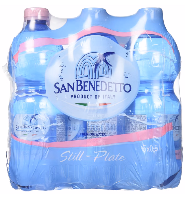 SB Natural Water 24x1/2Lt (16.9oz) Plastic