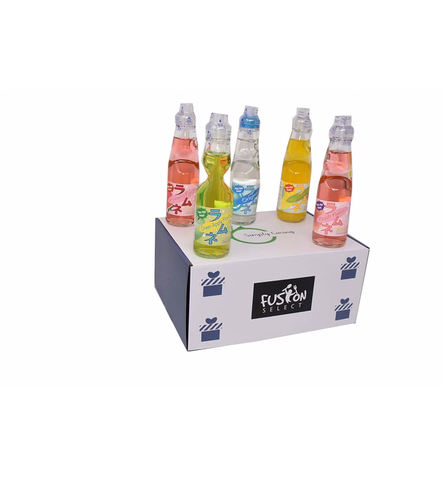 Ramune Japanese Soda Variety Pack - Ramune gift set 5 variety pack - Japanese Drink Gift Box (10 Count)