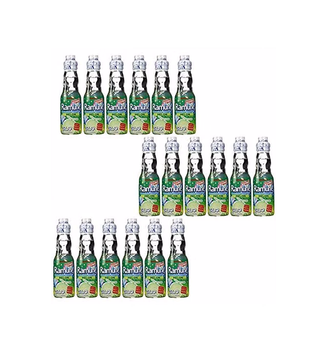 Sangaria Ramune, 6.76 Fluid Ounce (Melon, 18 Bottles)