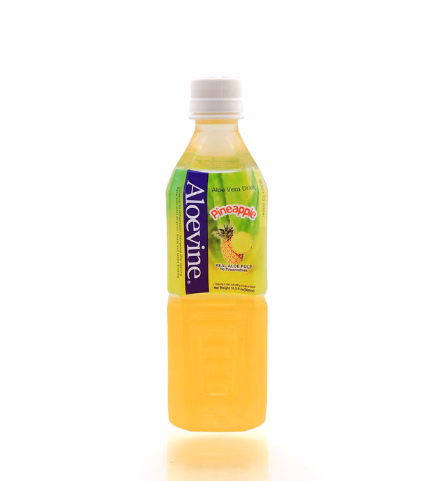 Aloevine, Pineapple Aloe Drink, 16.9 Fl Oz Bottle