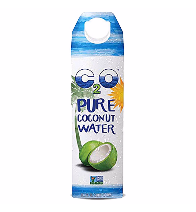 C2O Pure Coconut Water | Plant Based | Non-GMO | No Added Sugar | Essential Electrolytes | 1 Liter (Pack of 6)
