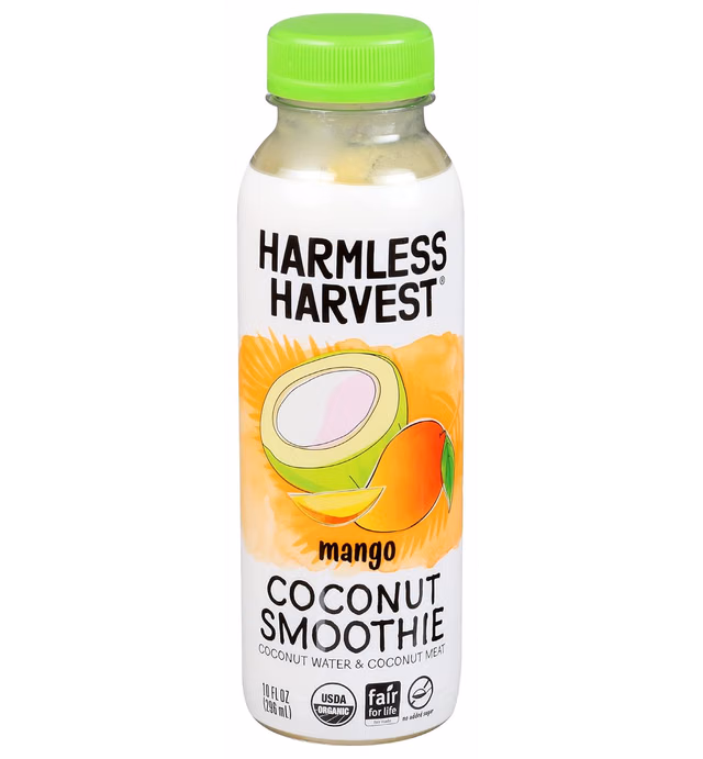 Harmless Harvest, Organic Mango Coconut Smoothie, 10 Fl Oz Bottle
