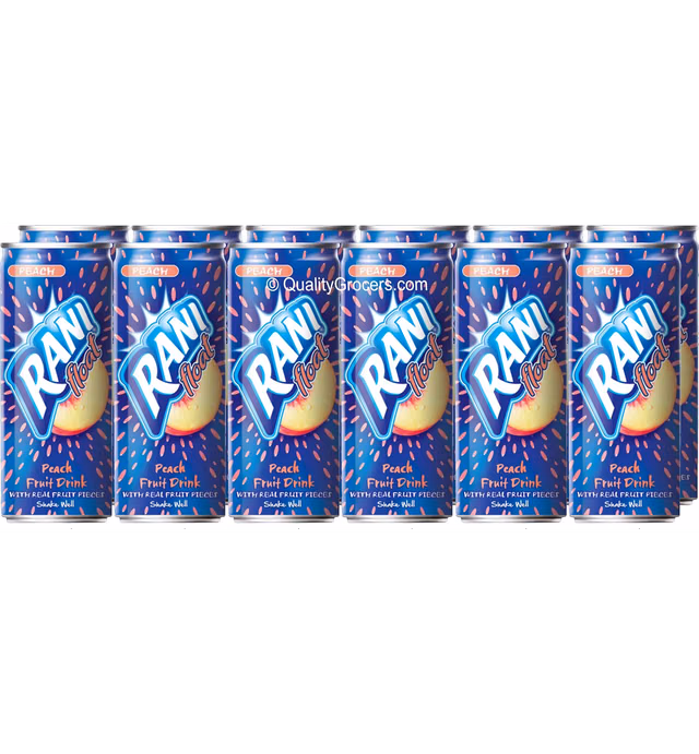 Rani Float Peach Fruit Drink 240ml (12 cans)