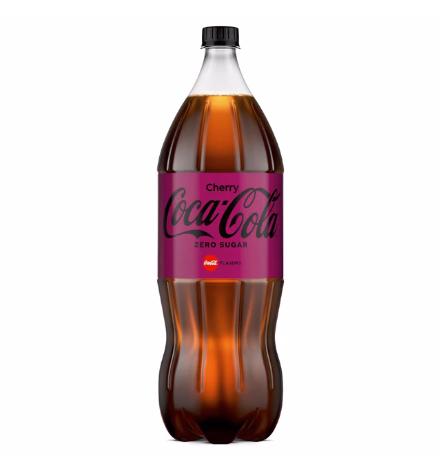 Coca-Cola Zero Cherry Soda, 67.6 Fl Oz Bottle