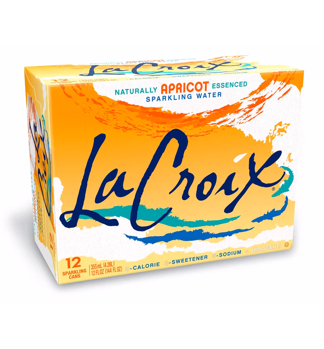 LaCroix Sparkling Water, Apricot, 12 Fl Oz (pack of 12)