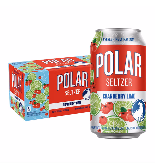 Polar Cranberry Lime Seltzer Water - 8pk/12 fl oz Cans