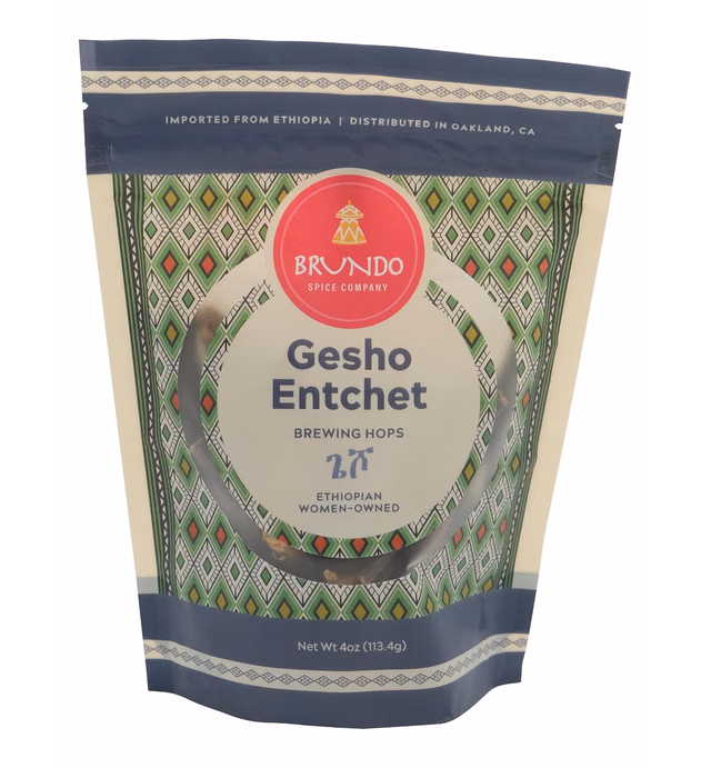 Gesho Entchet | Authentic Ethiopian Aroma Hops Stems | Hand picked and processed | Harvested in and Imported from Ethiopia | Non GMO | Organic | No Preservatives (4 oz)