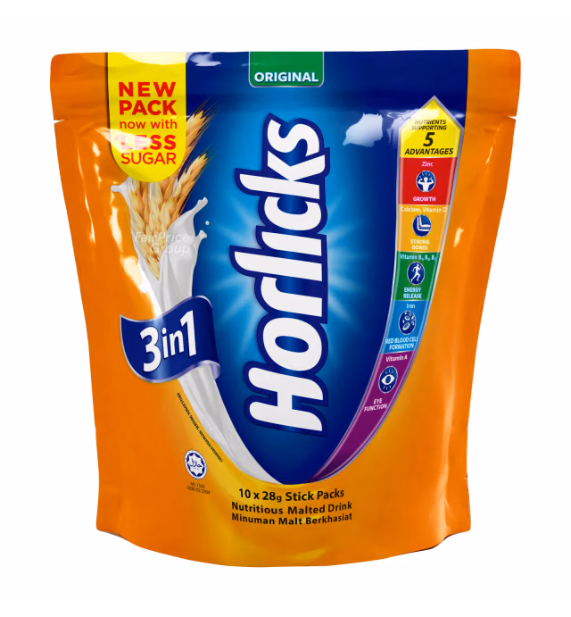 Horlicks 3 in 1 Instant Malted Drink - Original