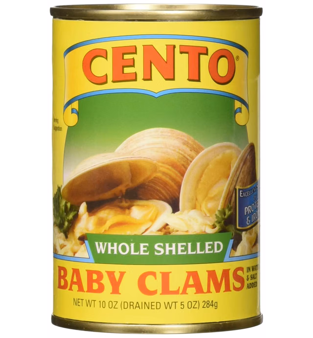 Cento Clam Baby Whole, 10 Ounce (Pack of 12)