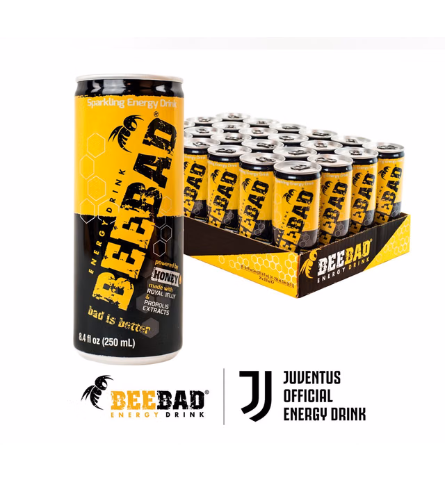 BEEBAD Energy Drink 24 Pack (8.4 oz cans) Orginal