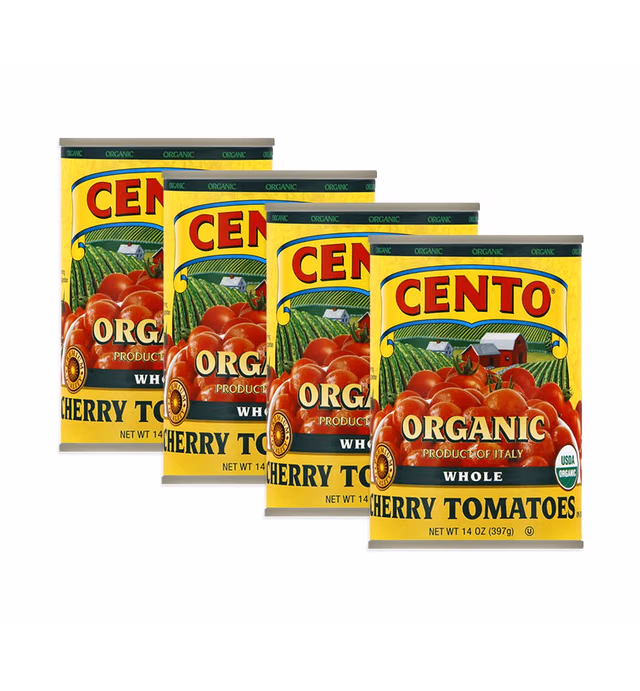 Cento Organic Cherry Tomatoes 14 oz, Pack of 4